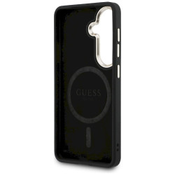 Guess 4G Embossed Ring MagSafe Case for Samsung Galaxy S26 Plus / black