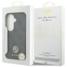 Guess 4G Rhinestone Round Logo MagSafe Case for Samsung Galaxy S26 / black
