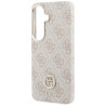 Case Guess 4G Rhinestone Round Logo MagSafe for Samsung Galaxy S26 / pink