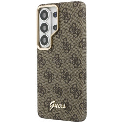 Guess 4G Script MagSafe Case for Samsung Galaxy S26 Ultra / brown