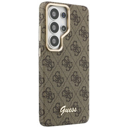 Guess 4G Script MagSafe Case for Samsung Galaxy S26 Ultra / brown
