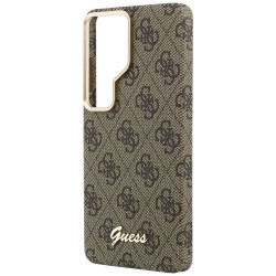 Guess 4G Script MagSafe Case for Samsung Galaxy S26 Ultra / brown