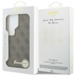 Guess 4G Script MagSafe Case for Samsung Galaxy S26 Ultra / brown