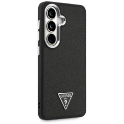 Guess Fixed Glitter Triangle MagSafe Case for Samsung Galaxy S26 / black