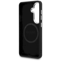 Guess Fixed Glitter Triangle MagSafe Case for Samsung Galaxy S26 / black
