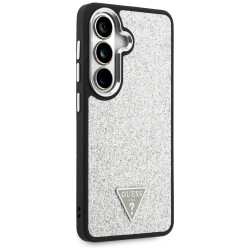 Case Guess Fixed Glitter Triangle MagSafe for Samsung Galaxy S26 / silver
