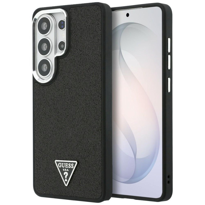 Guess Fixed Glitter Triangle MagSafe Case for Samsung Galaxy S26 Ultra / black