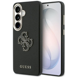 Guess Grained Big 4G Metal Logo Case for Samsung Galaxy S26 / black