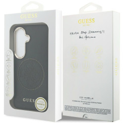 Case Guess Perforated Logo MagSafe for Samsung Galaxy S26 / black