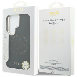 Case Guess Perforated Logo MagSafe for Samsung Galaxy S26 Ultra / black