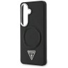 Guess Embossed Ring Triangle Logo MagSafe Case for Samsung Galaxy S26 / black