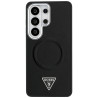 Case Guess Embossed Ring Triangle Logo MagSafe for Samsung Galaxy S26 Ultra / black
