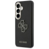 Guess Grained Big 4G Metal Logo Case for Samsung Galaxy S26 Plus / black