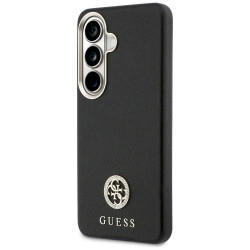 Guess Rhinestone Round Logo MagSafe Case for Samsung Galaxy S26 / black
