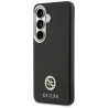 Guess Rhinestone Round Logo MagSafe Case for Samsung Galaxy S26 / black
