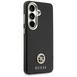 Guess Rhinestone Round Logo MagSafe Case for Samsung Galaxy S26 / black