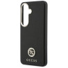 Guess Rhinestone Round Logo MagSafe Case for Samsung Galaxy S26 / black
