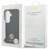 Guess Rhinestone Round Logo MagSafe Case for Samsung Galaxy S26 / black