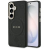Guess Saffiano Peony Embossed Ring MagSafe Case for Samsung Galaxy S26 / black