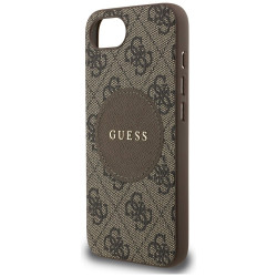 Guess 4G Circle Classic Logo MagSafe Case for iPhone 16e / 17e / brown
