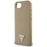 Case Guess Grained Triangle MagSafe for iPhone 16e / 17e / brown