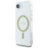 Case Guess IML Glitter Circle MagSafe for iPhone 16e/17e / transparent