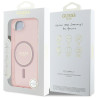 Guess IML Glitter Circle MagSafe Case for iPhone 16e/17e / pink