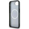 Case Guess IML Metal Glitter 4G Circle Triangle MagSafe for iPhone 16e / 17e black