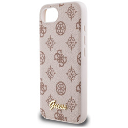 Case Guess Peony Script Logo MagSafe for iPhone 16e / 17e / brown