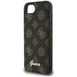 Case Guess Peony Script Logo MagSafe for iPhone 16e / 17e / black
