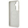 Case Guess Rhinestone Round Logo MagSafe for Samsung Galaxy S26 Plus / beige