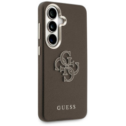 Case Guess Grained Big 4G Metal Logo for Samsung Galaxy S26+ / brown