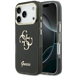 Guess IML 4G Script Metal Case for iPhone 17 Pro / black