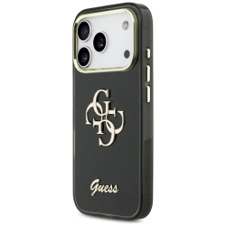Guess IML 4G Script Metal Case for iPhone 17 Pro / black
