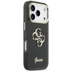 Guess IML 4G Script Metal Case for iPhone 17 Pro / black