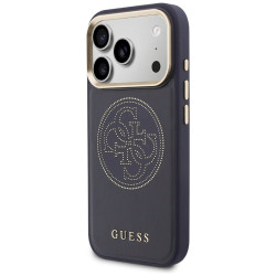 Guess Perforated 4G MagSafe Case for iPhone 17 Pro / blue