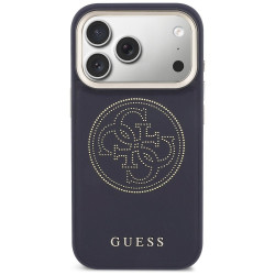 Guess Perforated 4G MagSafe Case for iPhone 17 Pro / blue
