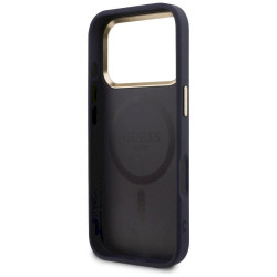 Guess Perforated 4G MagSafe Case for iPhone 17 Pro / blue