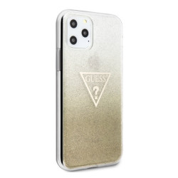 Guess GUHCN65SGTLGO Hardcase Glitter Triangle for iPhone 11 Pro Max / gold