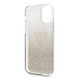Guess GUHCN65SGTLGO Hardcase Glitter Triangle for iPhone 11 Pro Max / gold