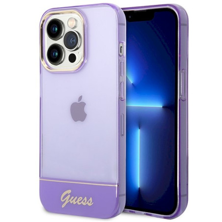 Guess GUHCP14XHGCOU Hardcase for iPhone 14 Pro Max 6,7" / purple translucent