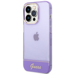 Guess GUHCP14XHGCOU Hardcase for iPhone 14 Pro Max 6,7" / purple translucent