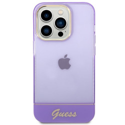Guess GUHCP14XHGCOU Hardcase for iPhone 14 Pro Max 6,7" / purple translucent