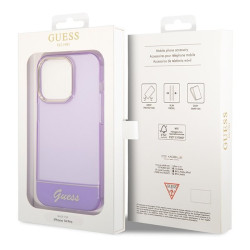 Guess GUHCP14XHGCOU Hardcase for iPhone 14 Pro Max 6,7" / purple translucent