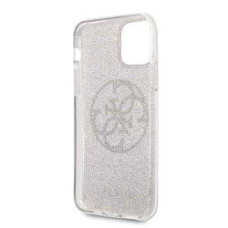 Guess GUHCN58PCUGLPI 4G Circle Glitter Hard Case for iPhone 11 Pro / pink