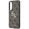 Guess Leather 4G Metal Logo Case for Samsung Galaxy A37 5G / brown