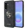 Guess Leather 4G Metal Logo Case for Samsung Galaxy A37 5G / black
