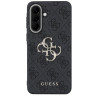 Guess Leather 4G Metal Logo Case for Samsung Galaxy A37 5G / black