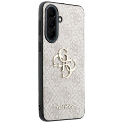 Case Guess Leather 4G Metal Logo for Samsung Galaxy A37 5G / pink