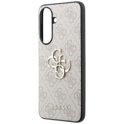 Case Guess Leather 4G Metal Logo for Samsung Galaxy A37 5G / pink